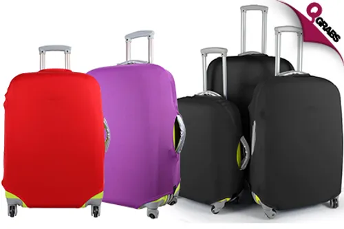 From QR39, Ward Off Scratches with Stretchable Protective Luggage Covers - Choose from Three Colors & Three Sizes! (Up to QR355 Value)